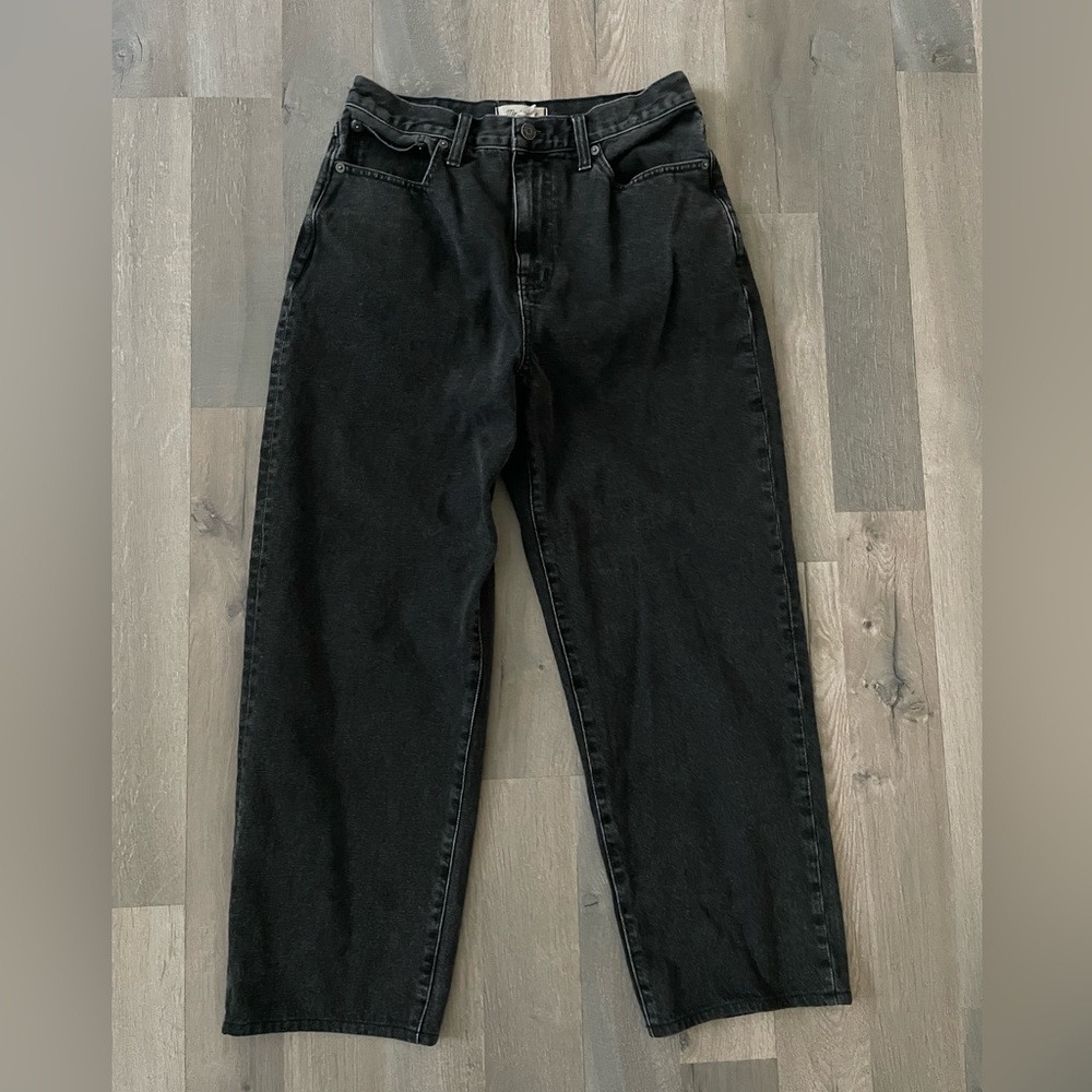 Madewell Black Straight-Leg Jeans